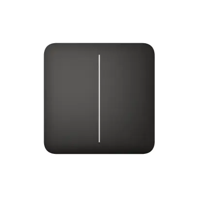 Ajax SoloButton dvoutlačítkový, černá